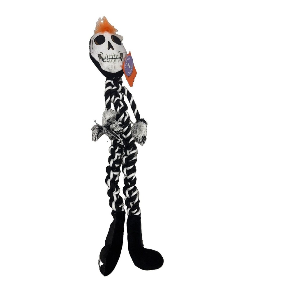 NEW Boots & Barkley Halloween Skeleton Rope Dog Toy